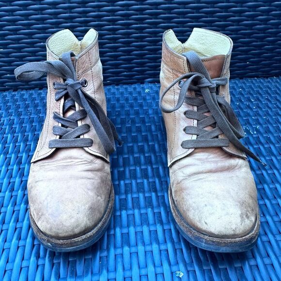 Sutro Clement Brown Leather Boots Size 8D Chukka Distressed Ankle RARE designer - Picture 4 of 7